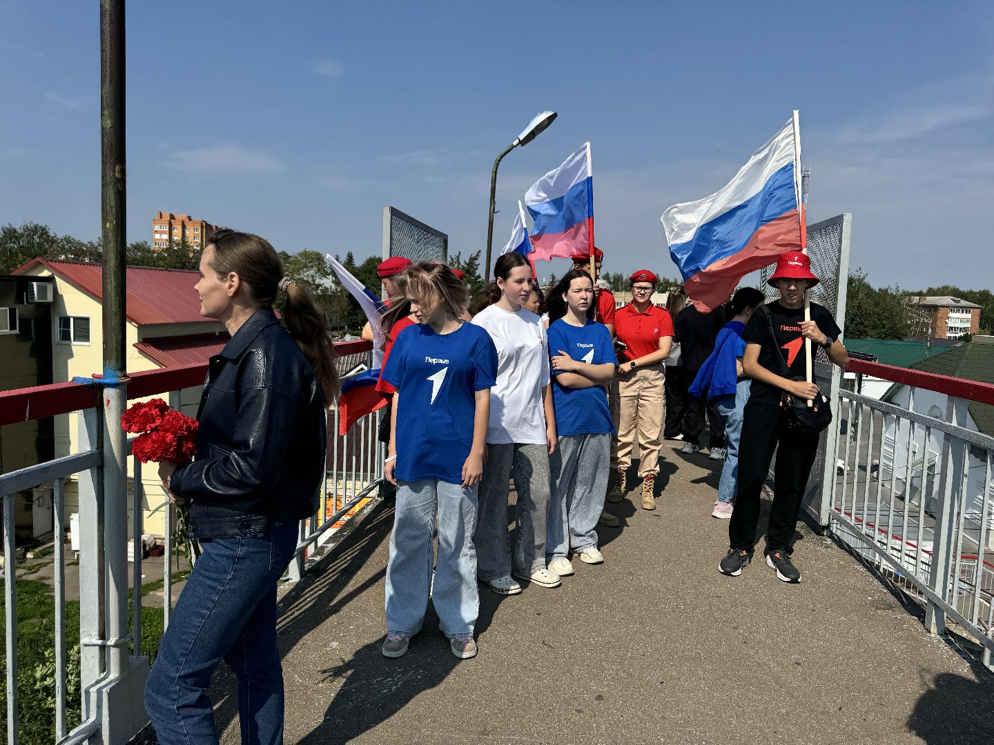 шаховская, день российского флага, акция, юнармеец, движение первых,