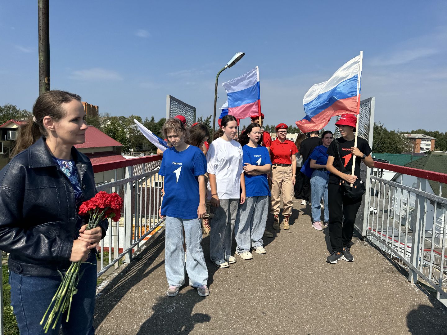шаховская, день российского флага, акция, юнармеец, движение первых,