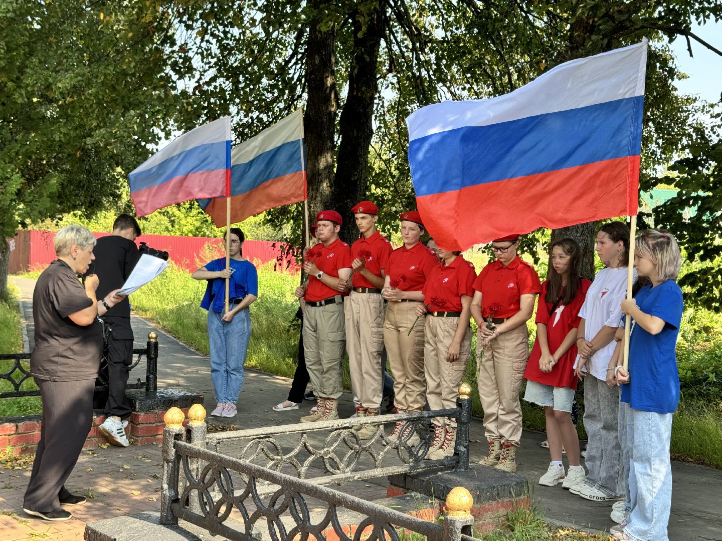 шаховская, день российского флага, акция, юнармеец, движение первых,