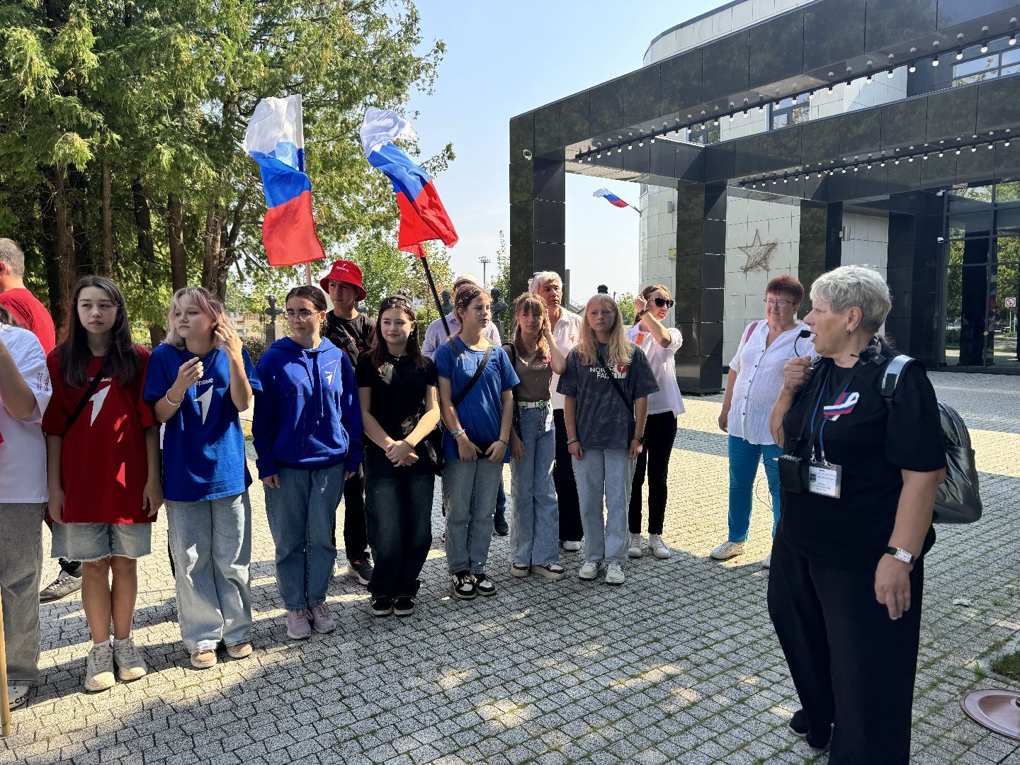 шаховская, день российского флага, акция, юнармеец, движение первых,