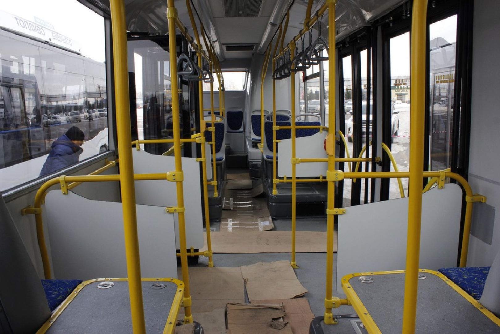 общественный транспорт, автобусы, Звенигород, Ершово, Голицыно, валидаторы для бесконтактной оплаты проезда, НеФАЗ