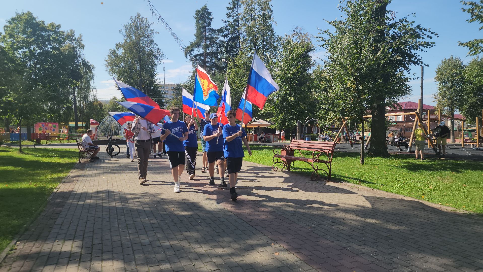 Павловский Посад, Городской округ Павловский Посад, День флага, Люди, Жители, Флаг,