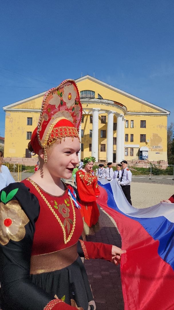 день флага, день флага россии, автопробег, автопробег с государственными флагами, электросталь, жители города, мой город, акция, патриотическая акция,