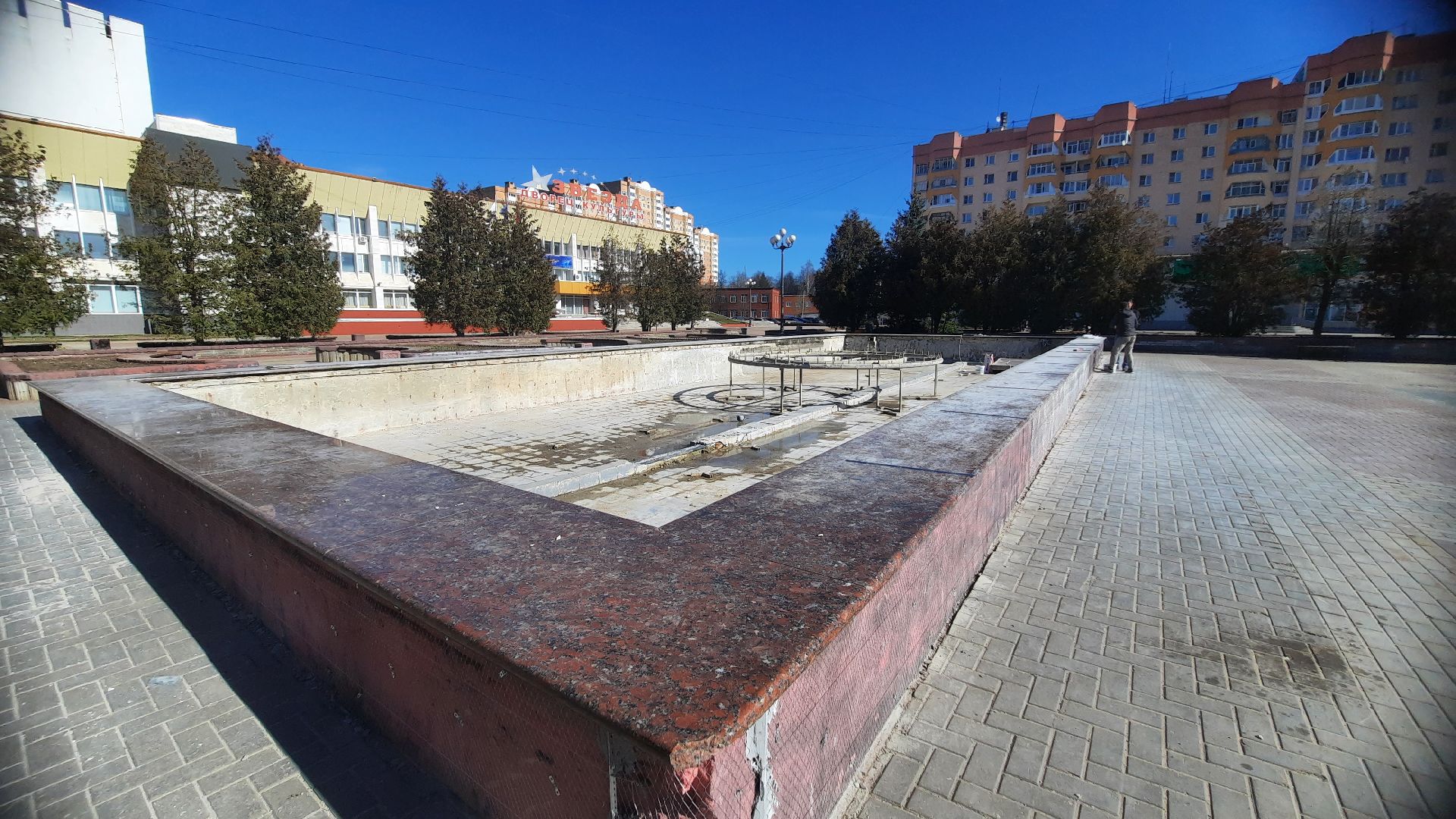 Фонтан, пуск фонтанов, город, Наро-Фоминск, перемены