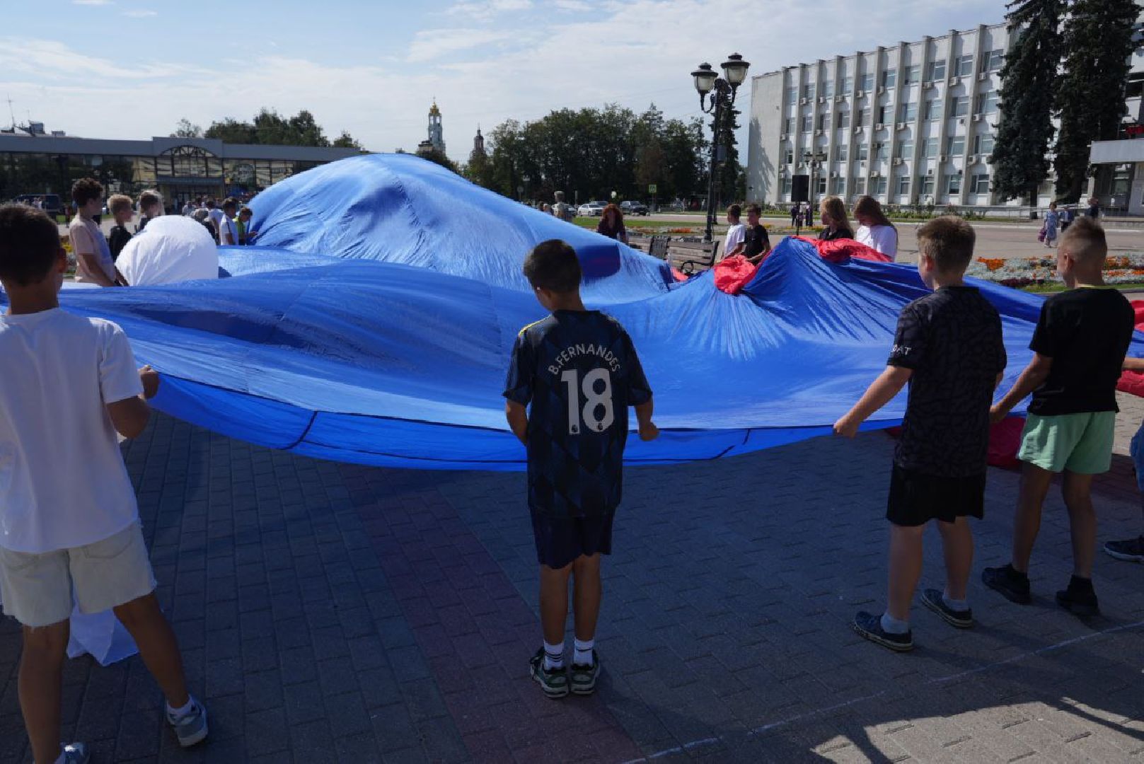 Акция, Триколор, Флаг, Сергиев Посад, День флага,