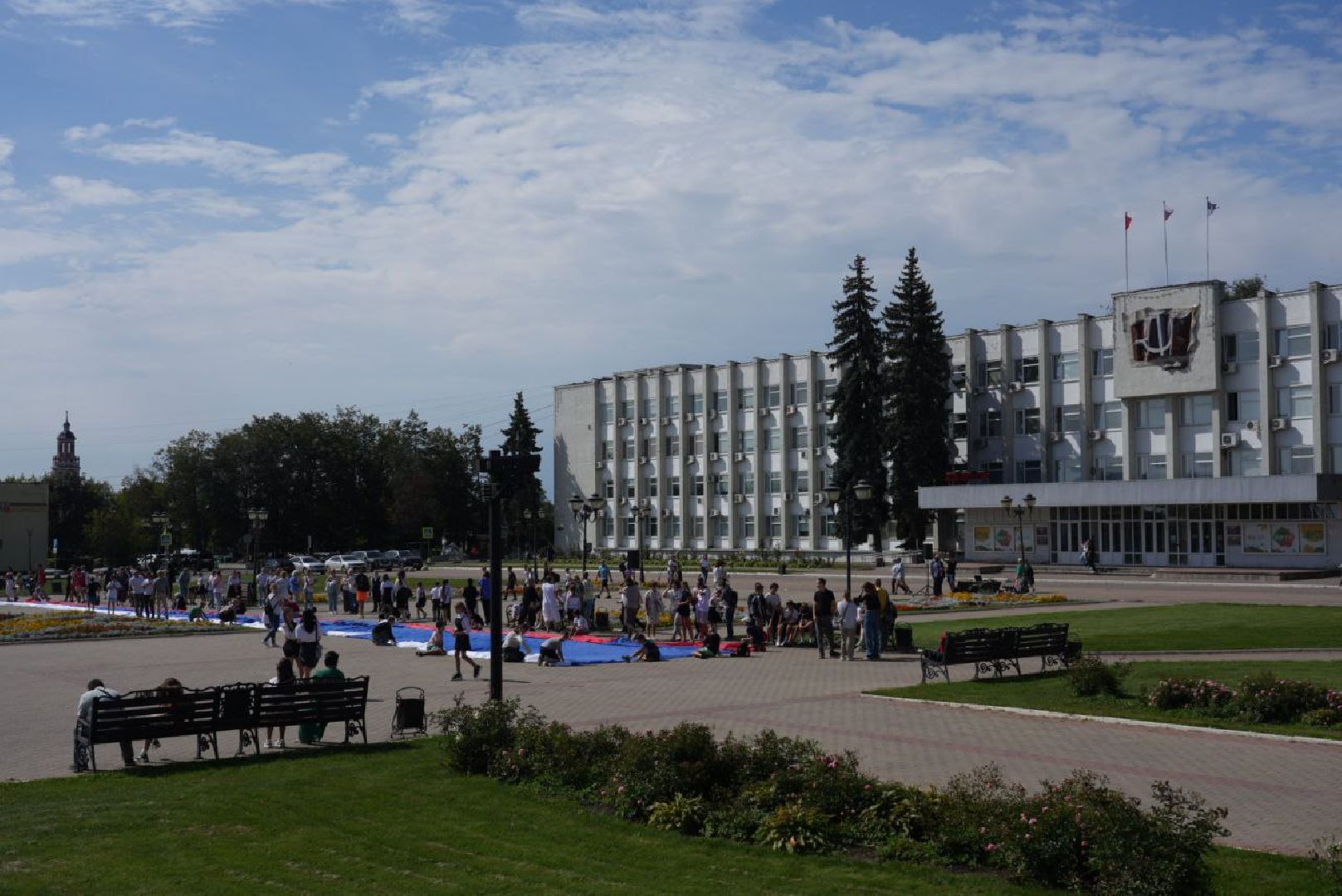 Акция, Триколор, Флаг, Сергиев Посад, День флага,