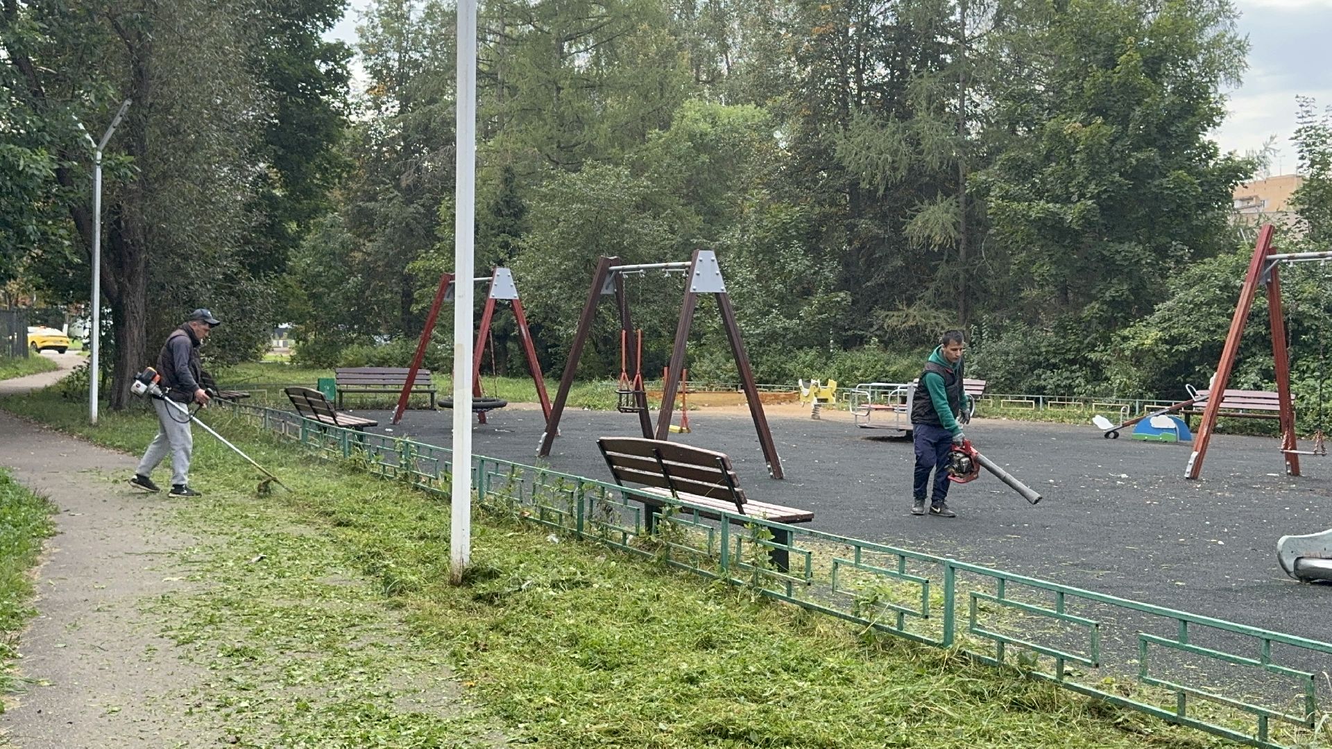 Солнечногорск, Уборка, покос травы, ремонт площадки, Жители,