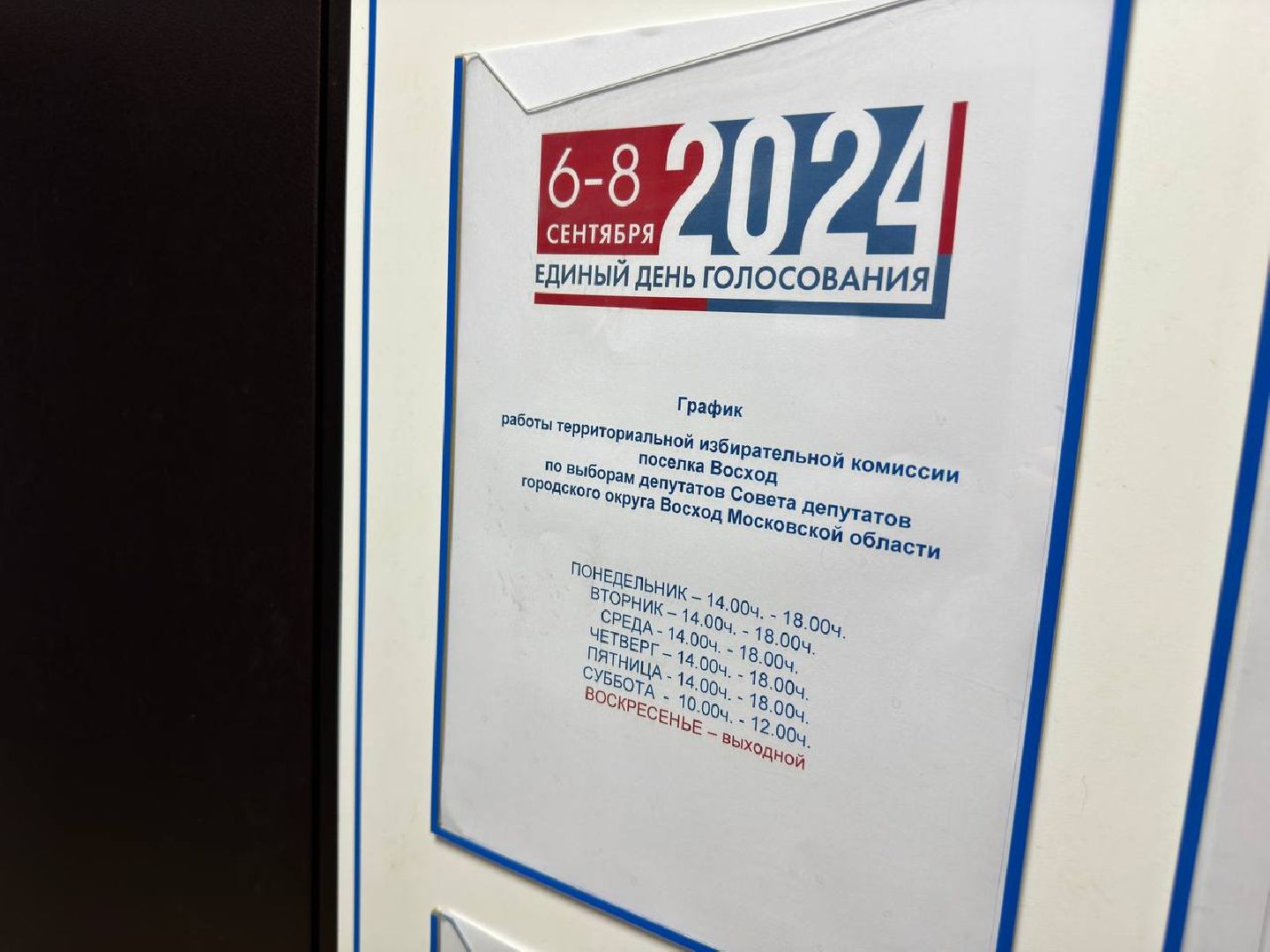 тик, совет депутатов, выборы, городской округ восход,