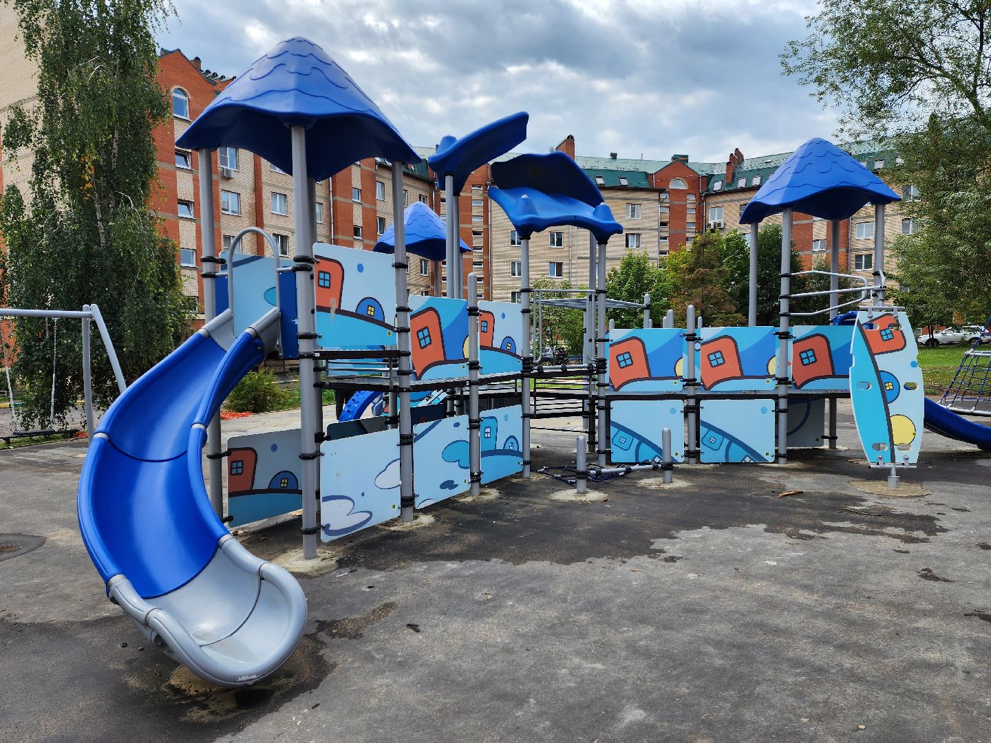 бронницы, благоустройство, модернизация детских игровых площадок, комсомольский переулок,