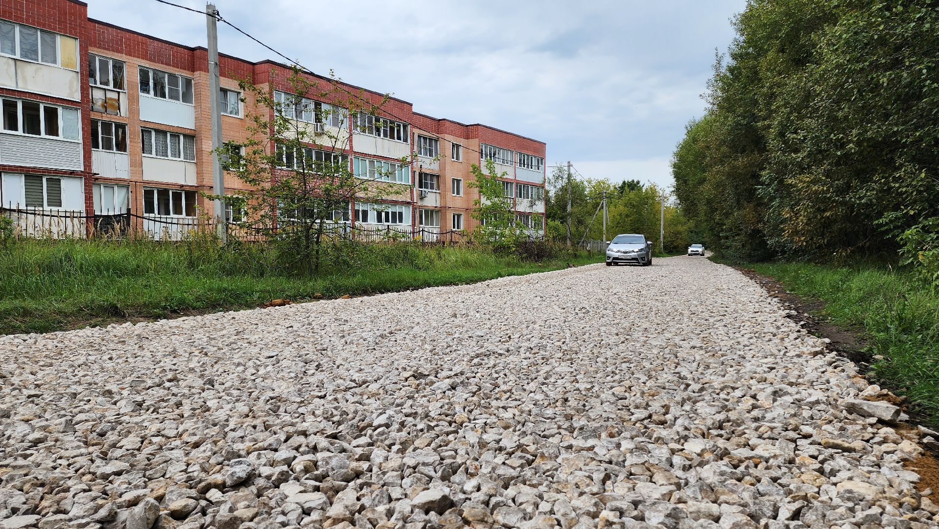 кашира, ремонт дорог, грунтовая дорога, снт полянка,