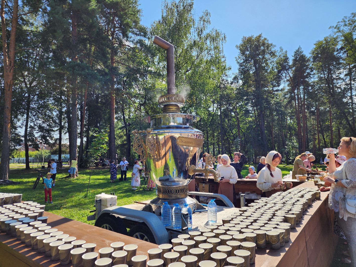 ногинск, жители, самовар, чаепитие, фестиваль, общество, глуховский парк,