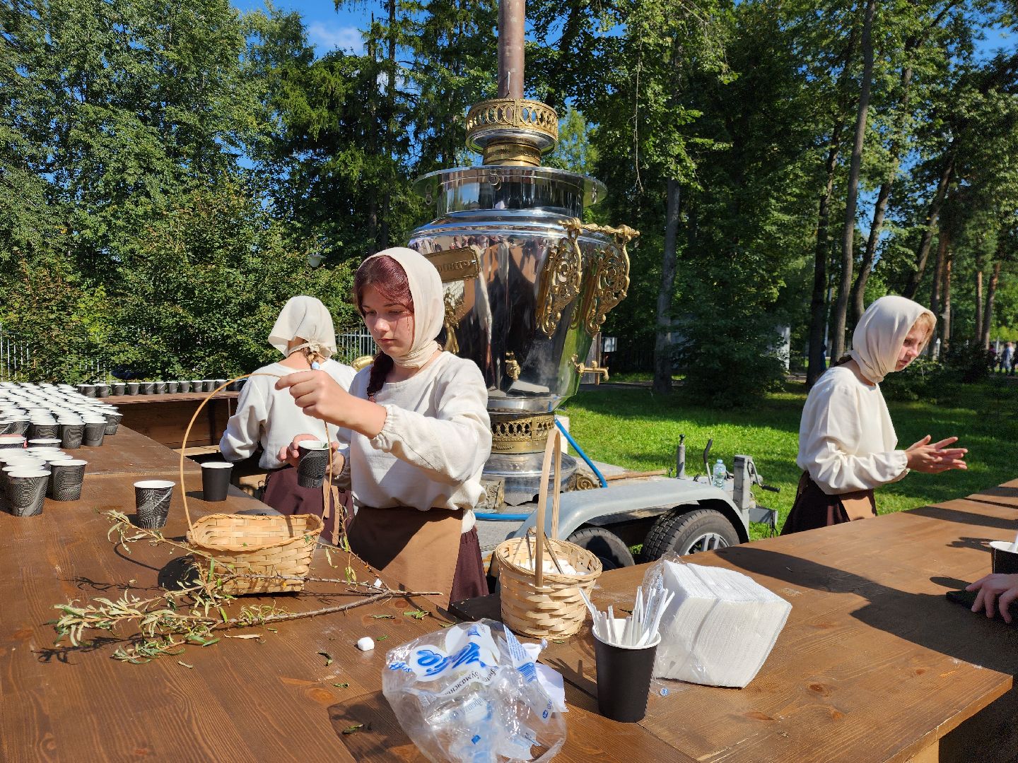 ногинск, жители, самовар, чаепитие, фестиваль, общество, глуховский парк,