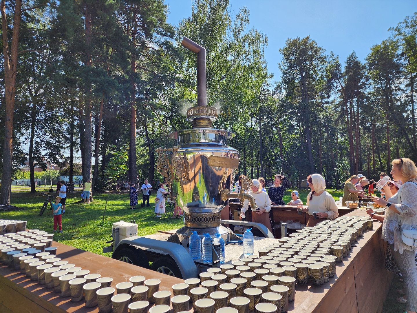 ногинск, жители, самовар, чаепитие, фестиваль, общество, глуховский парк,