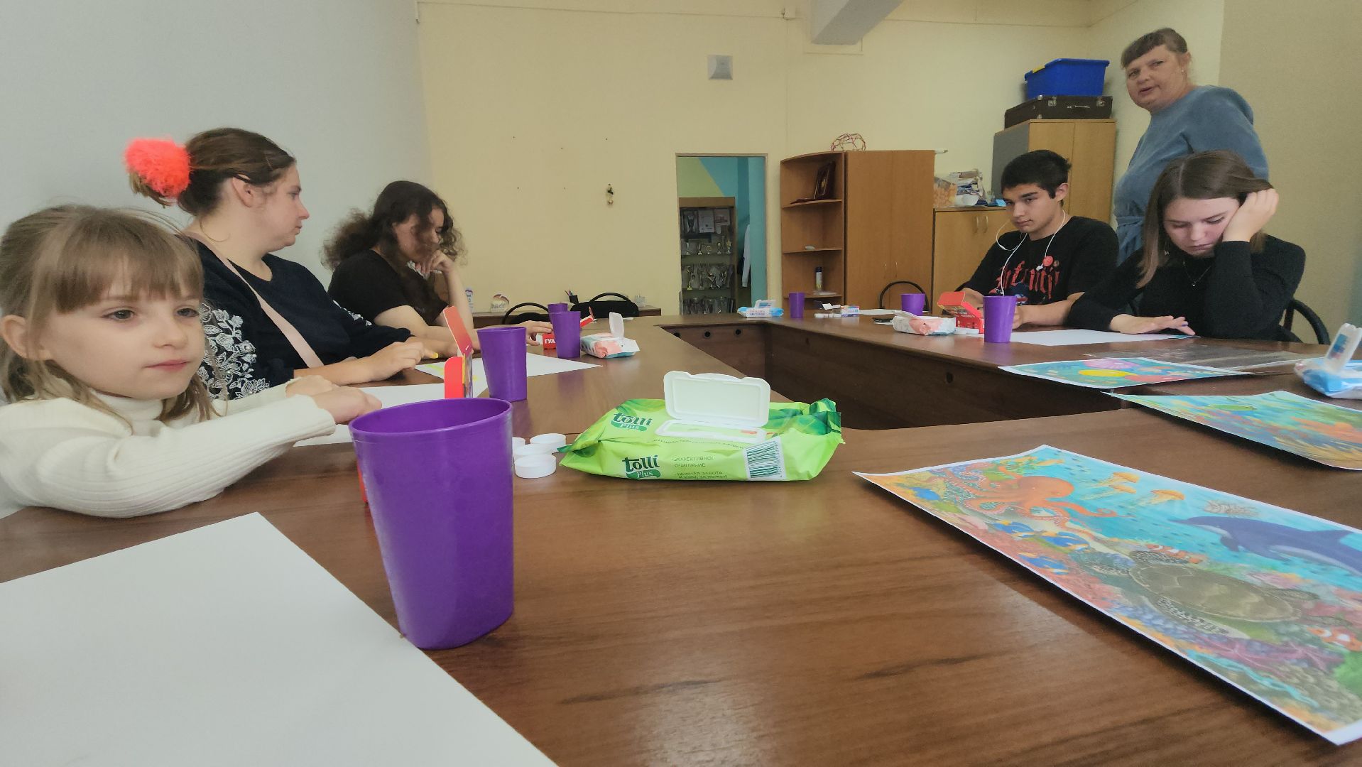 долгопрудный, кмц, арт-терапия, рисование пальцами,