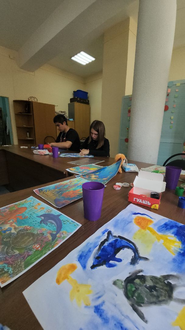 долгопрудный, кмц, арт-терапия, рисование пальцами,