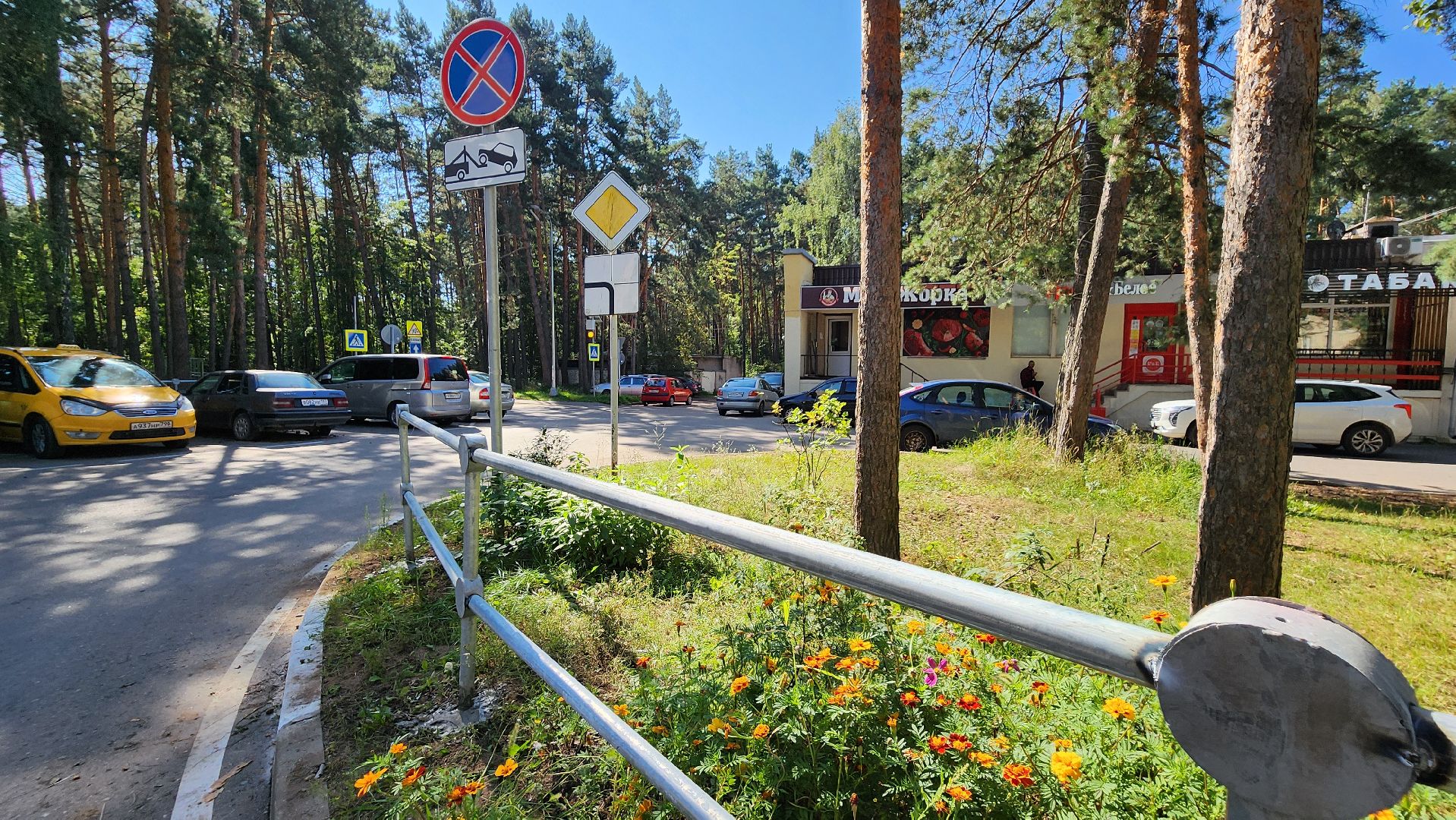 лицей, безопасность детей, протвино, ограждающие элементы, комбинат благоустройства,
