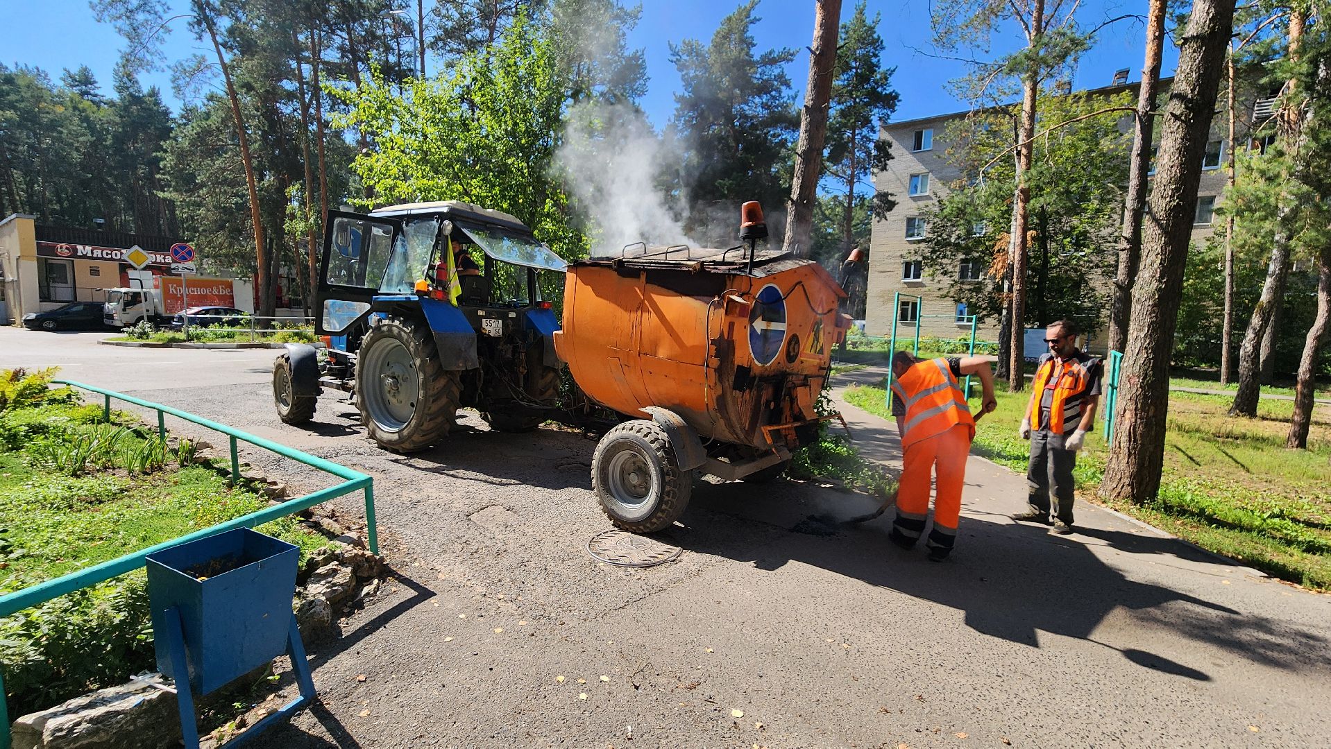 дороги, ямочный ремонт, протвино, комбинат благоустройства, ремонт дорог,