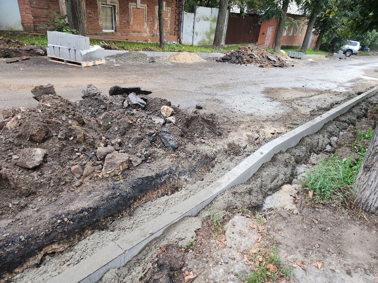 серпухов, подмосковье, ремонт дороги,