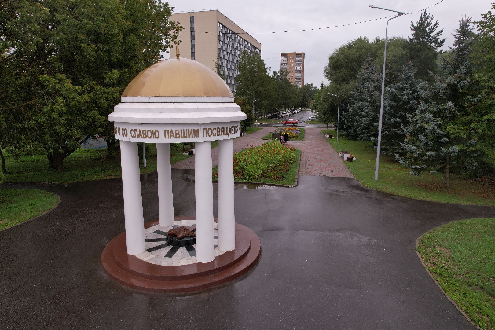 видео с коптера, дубна, набережная, благоустройство,