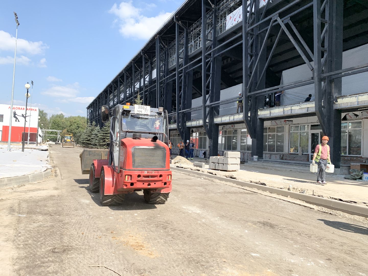 Балашиха, Подмосковье, Реконструкция стадиона Орион, Строительство,