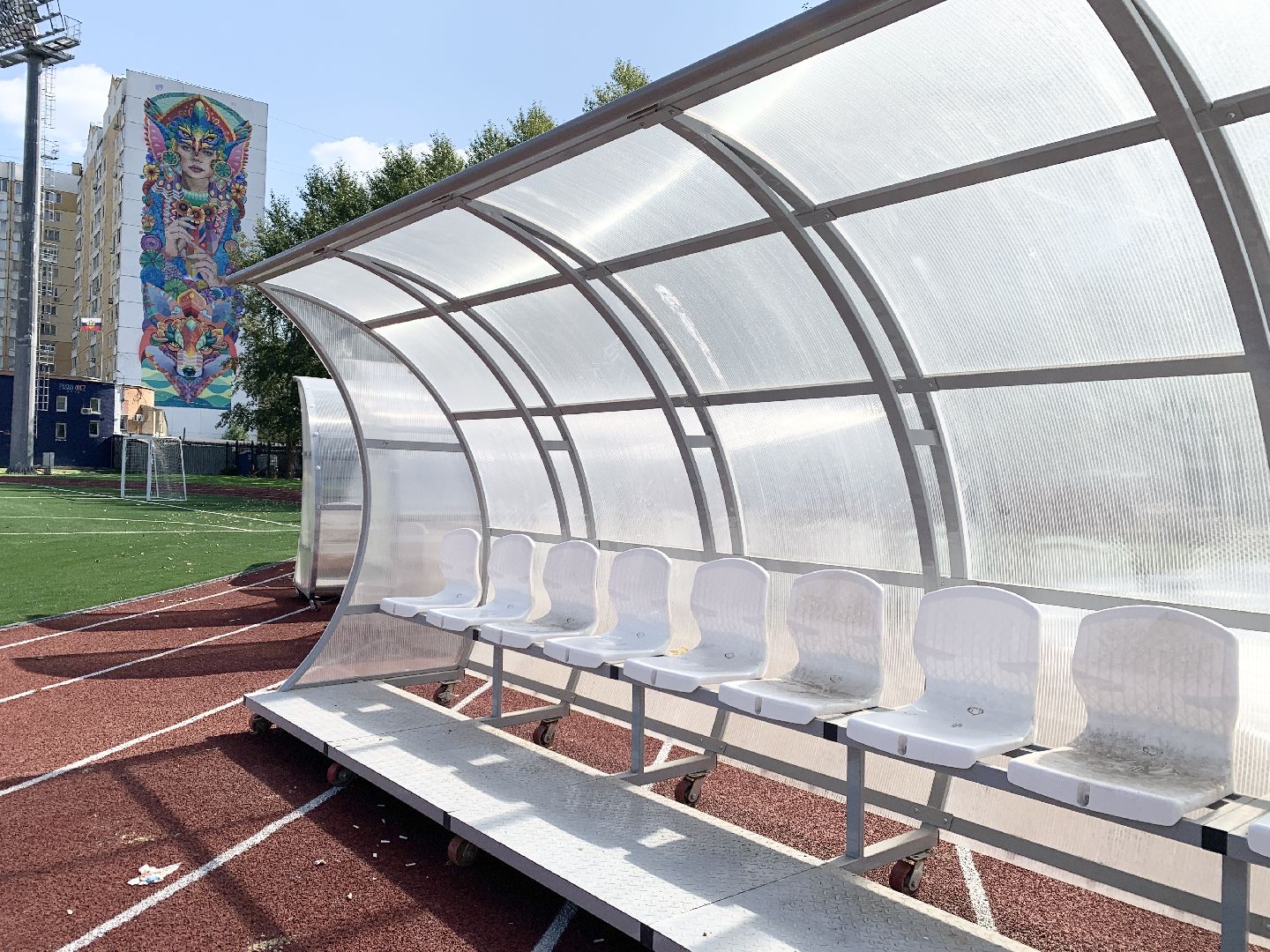 Балашиха, Подмосковье, Реконструкция стадиона Орион, Строительство,