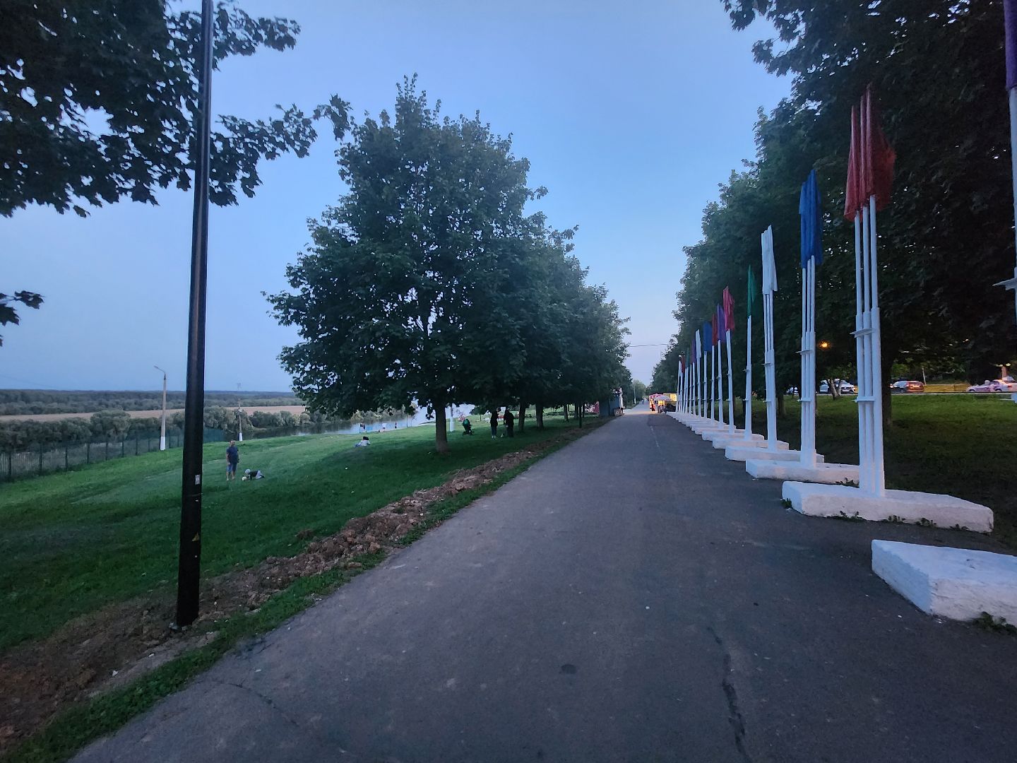 Коломна, светлый город, освещение улиц,