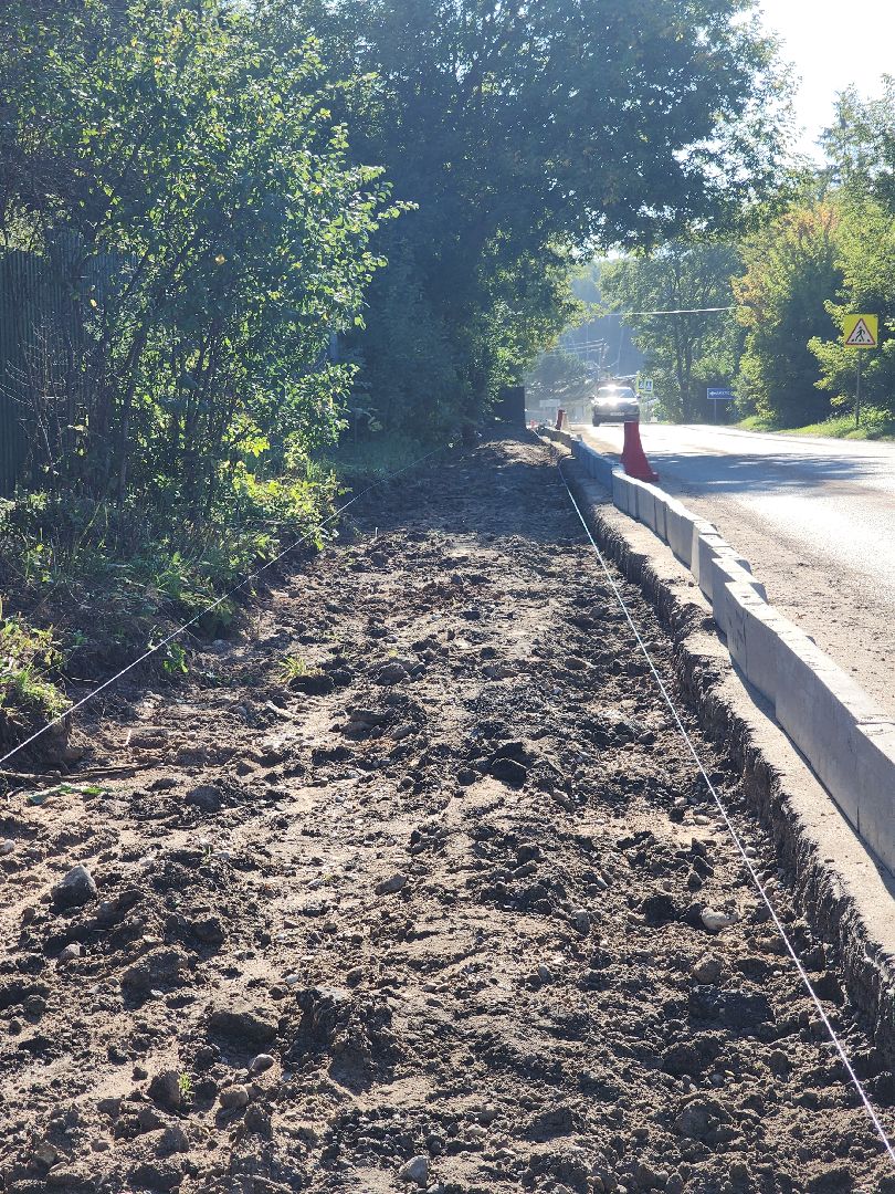 дороги, руза, горбово, ремонт тротуара, тротуар в горбово, рузский городской округ, подмосковье,