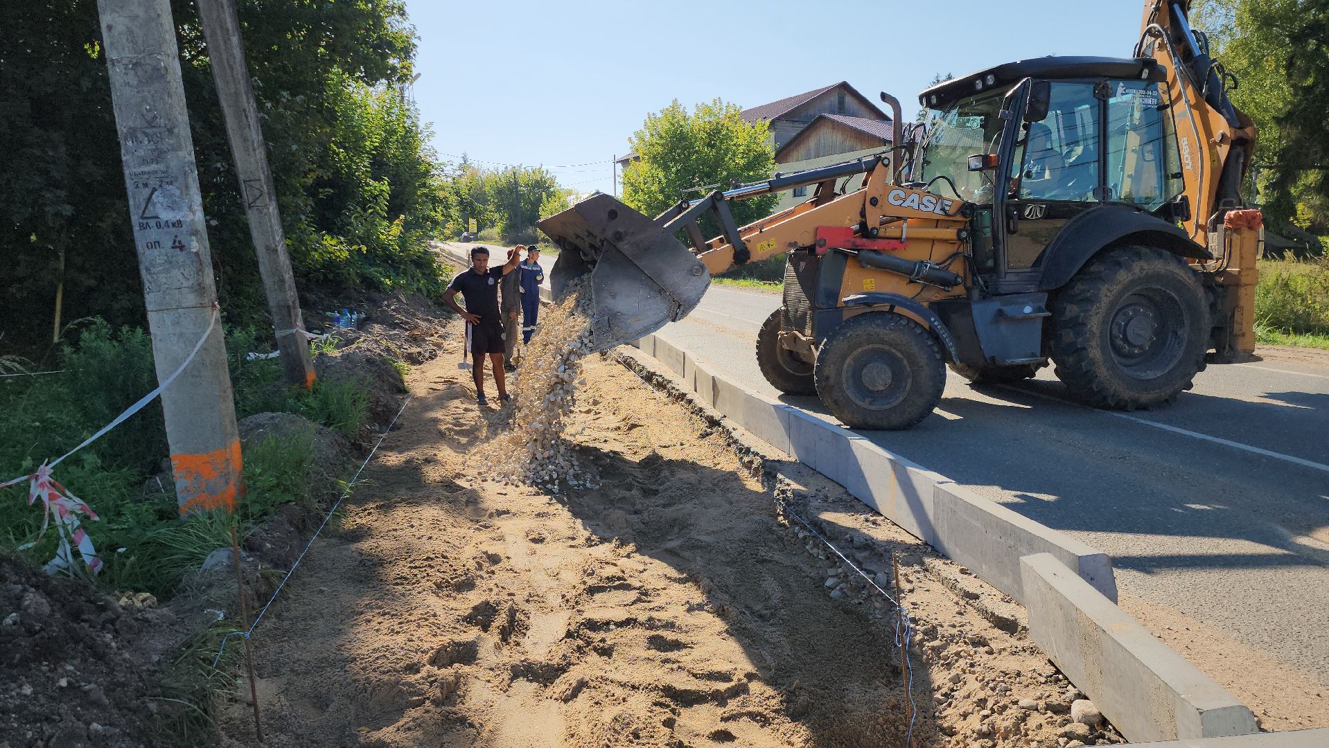 дороги, руза, горбово, ремонт тротуара, тротуар в горбово, рузский городской округ, подмосковье,