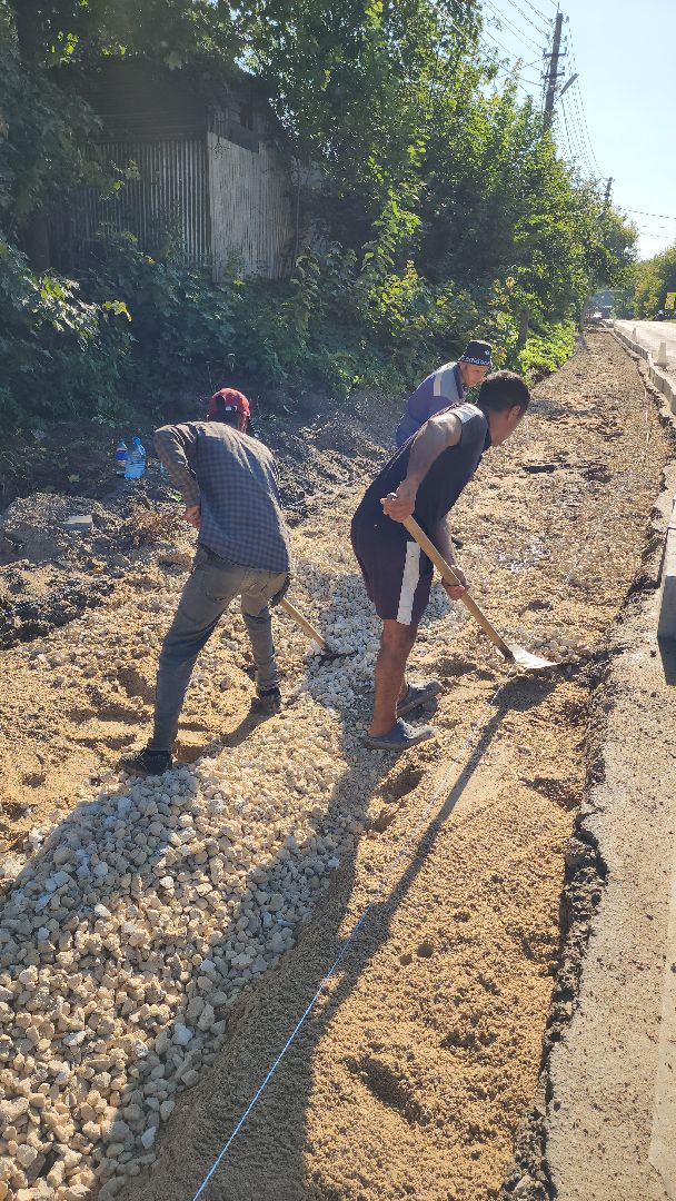 дороги, руза, горбово, ремонт тротуара, тротуар в горбово, рузский городской округ, подмосковье,