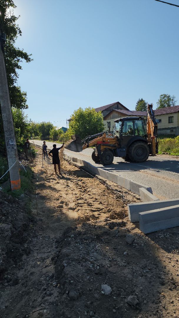 дороги, руза, горбово, ремонт тротуара, тротуар в горбово, рузский городской округ, подмосковье,