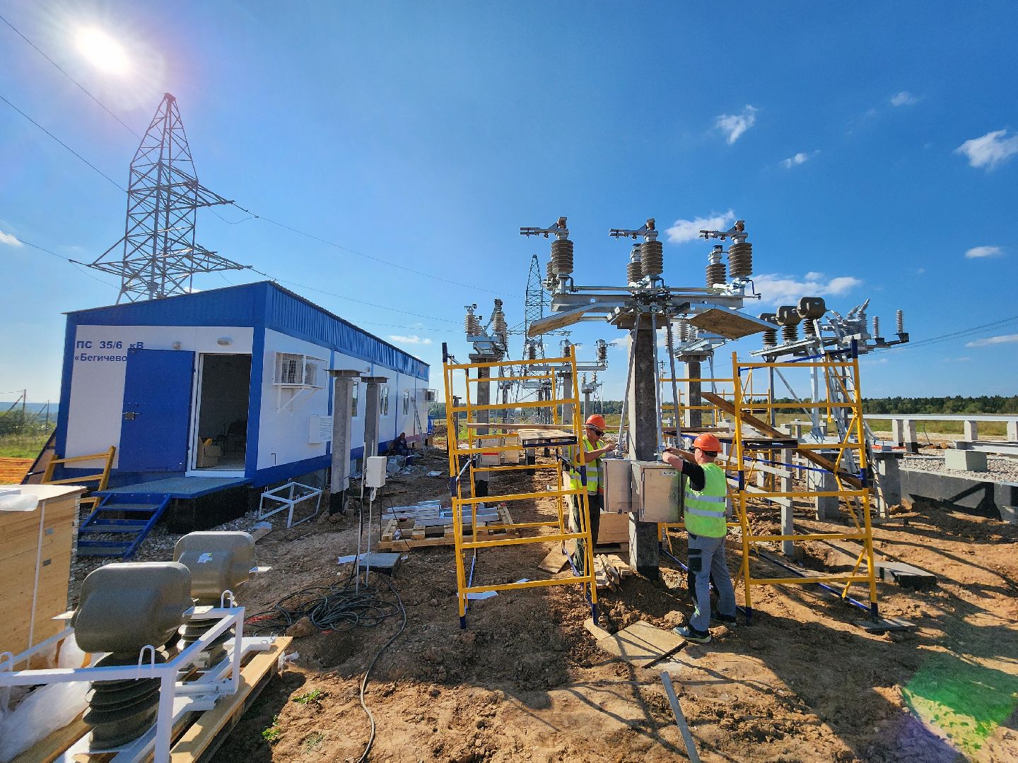 Чехов, деревня Бегичево, подстанция, питающий центр, строительство, программа модернизации, россети московский регион, глава округа михаил собакин, энергоснабжение,