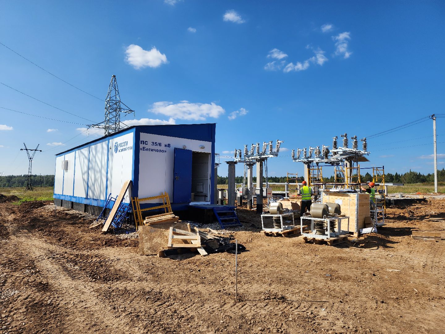 Чехов, деревня Бегичево, подстанция, питающий центр, строительство, программа модернизации, россети московский регион, глава округа михаил собакин, энергоснабжение,