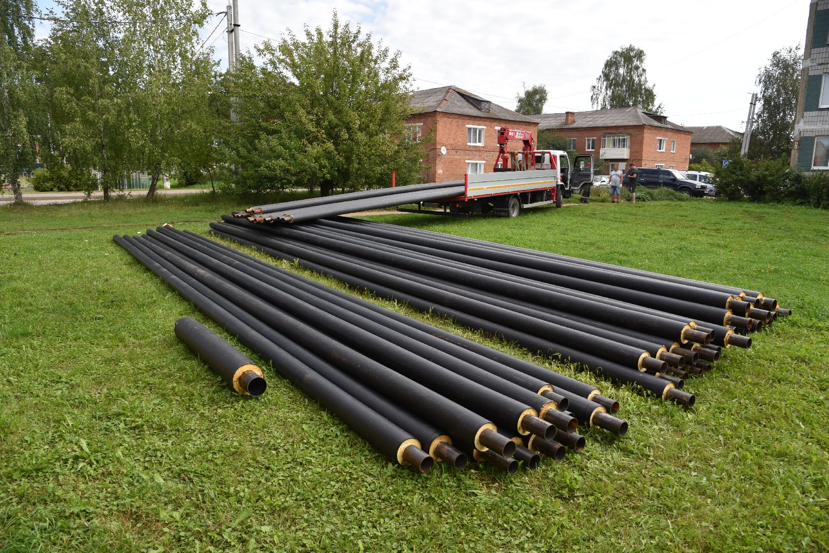 лотошино, новолотошино, жкх, замена труб, замена труб отопления, теплотрасса,