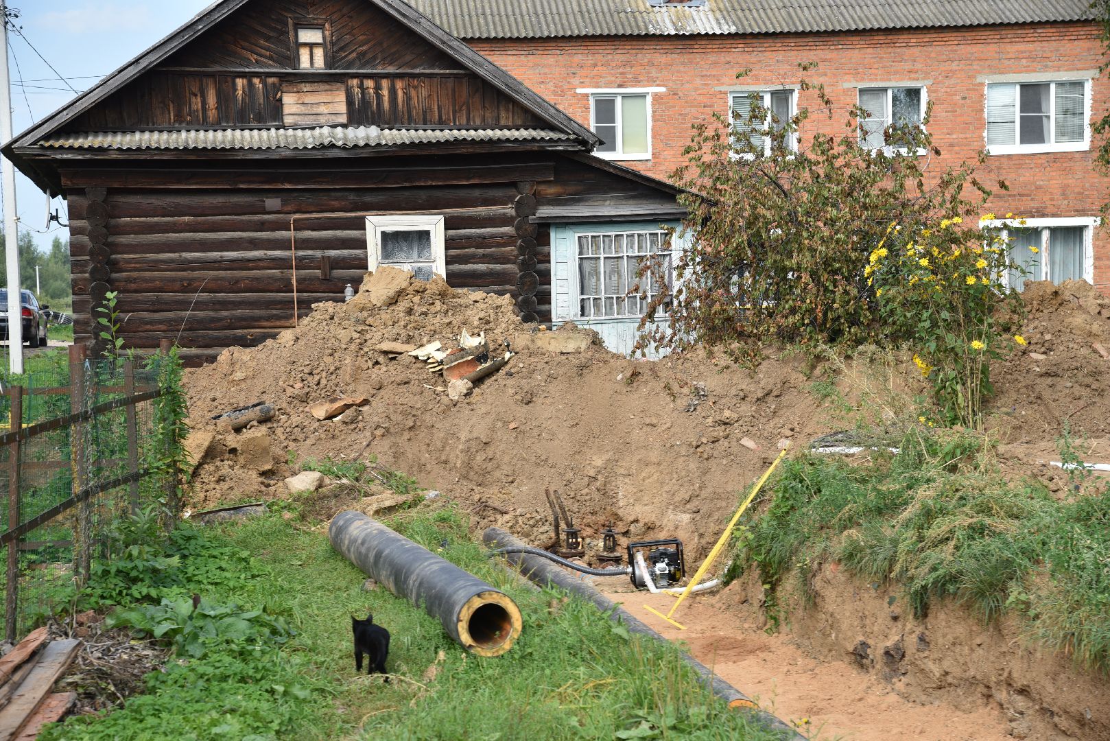 лотошино, новолотошино, жкх, замена труб, замена труб отопления, теплотрасса,