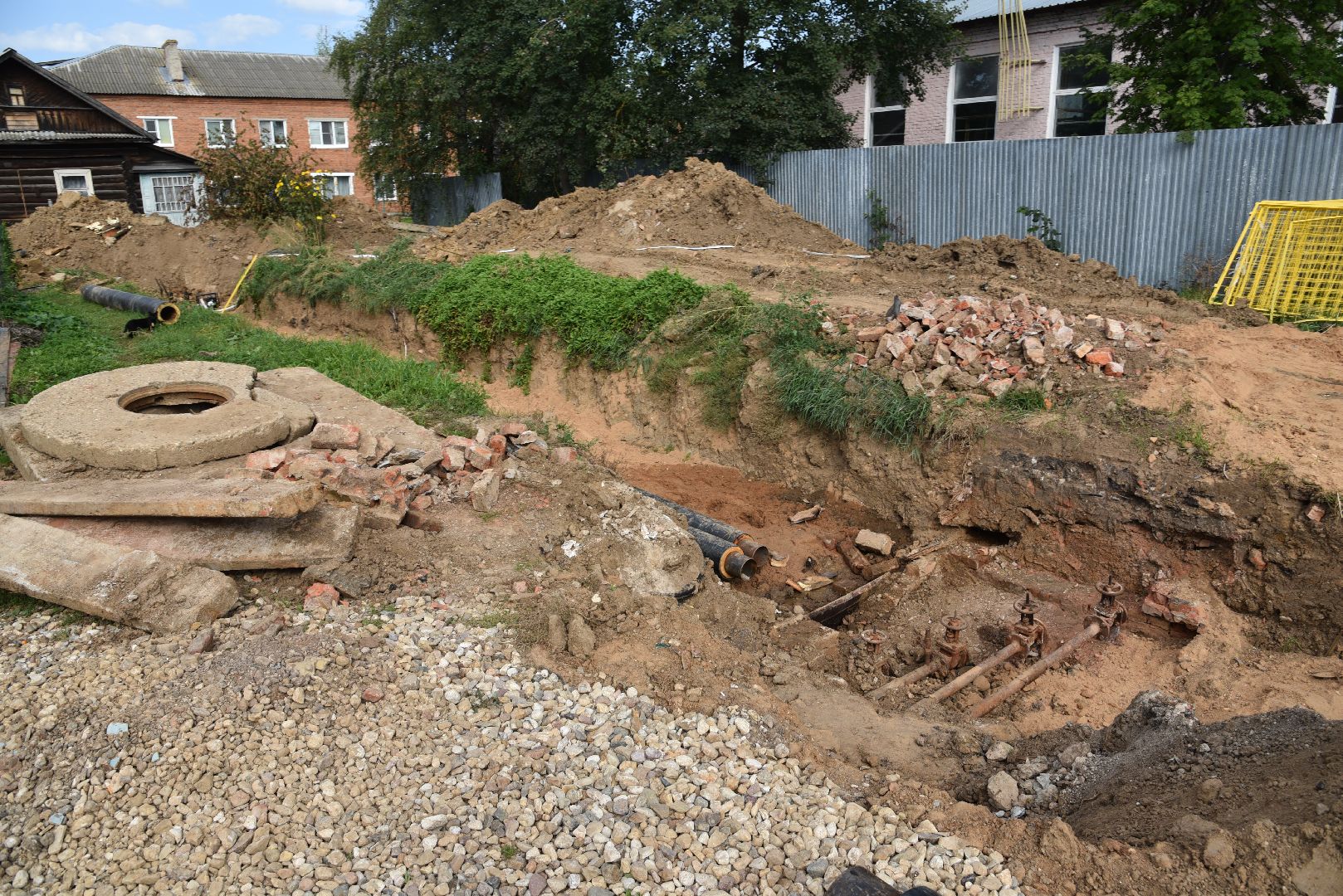 лотошино, новолотошино, жкх, замена труб, замена труб отопления, теплотрасса,