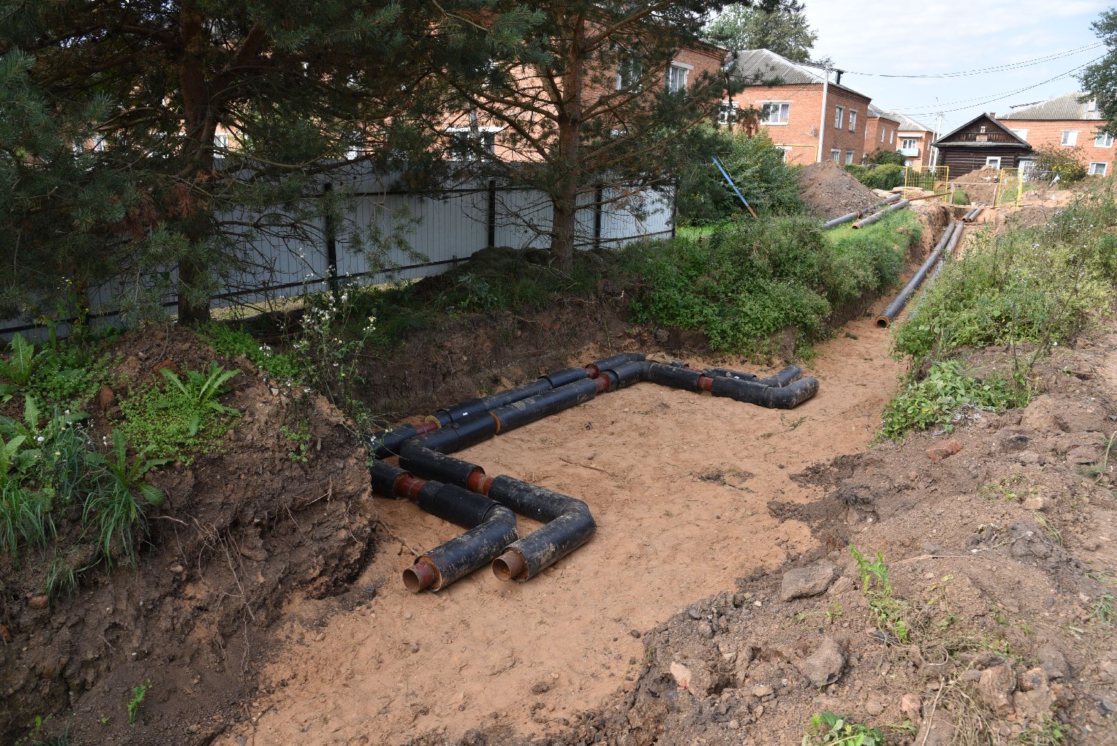 лотошино, новолотошино, жкх, замена труб, замена труб отопления, теплотрасса,
