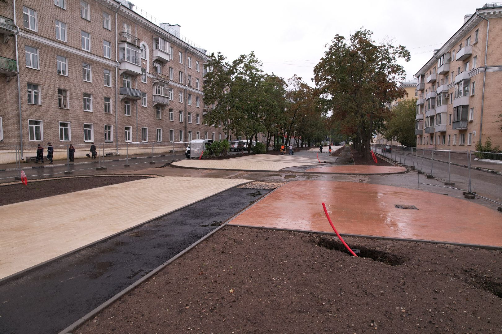 видео с коптера, дубна, благоустройство,