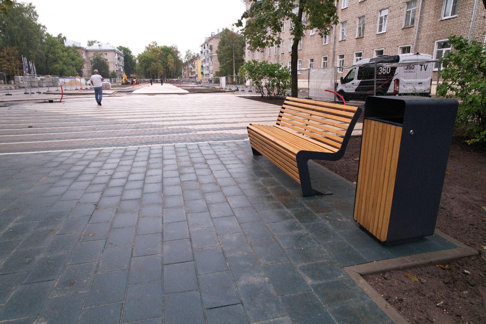 видео с коптера, дубна, благоустройство,