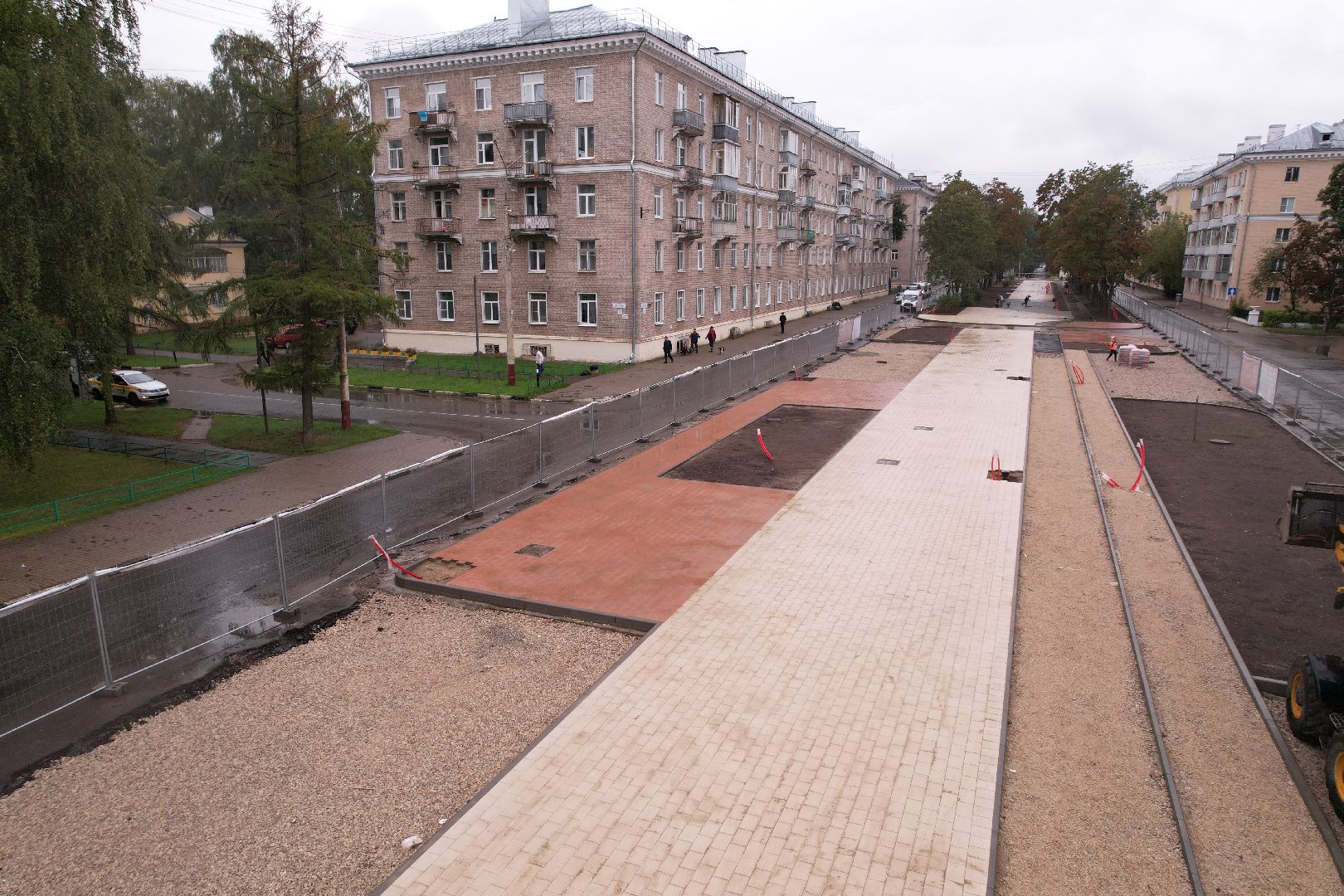 видео с коптера, дубна, благоустройство,