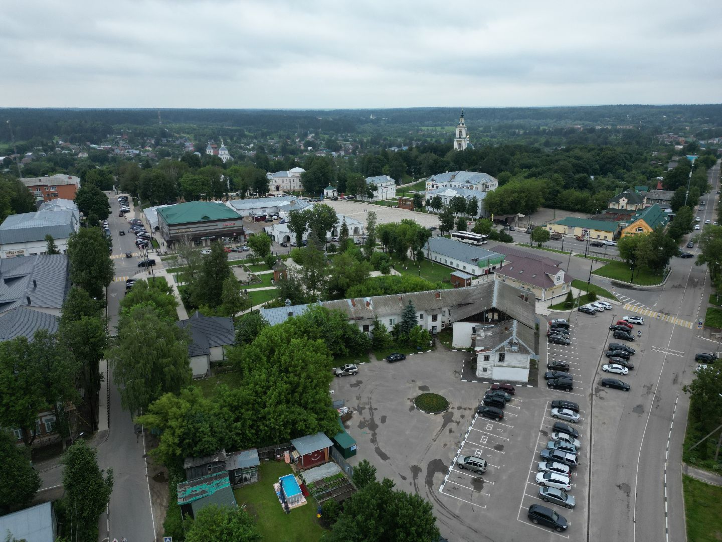 видео с коптера, верея, благоустройство, реставрация,