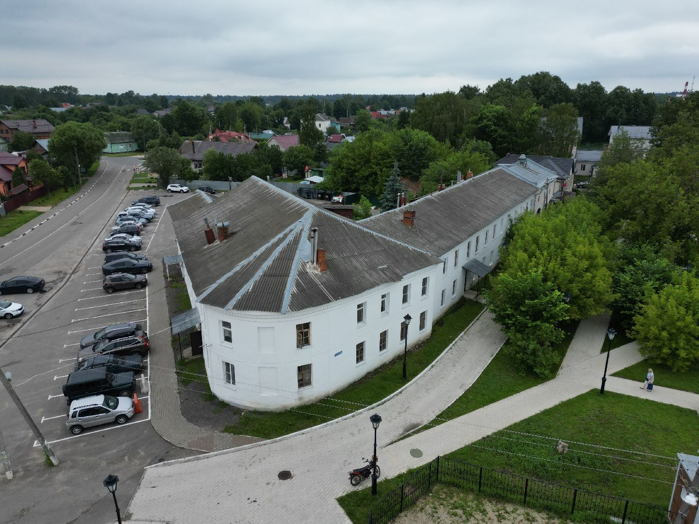 видео с коптера, верея, благоустройство, реставрация,