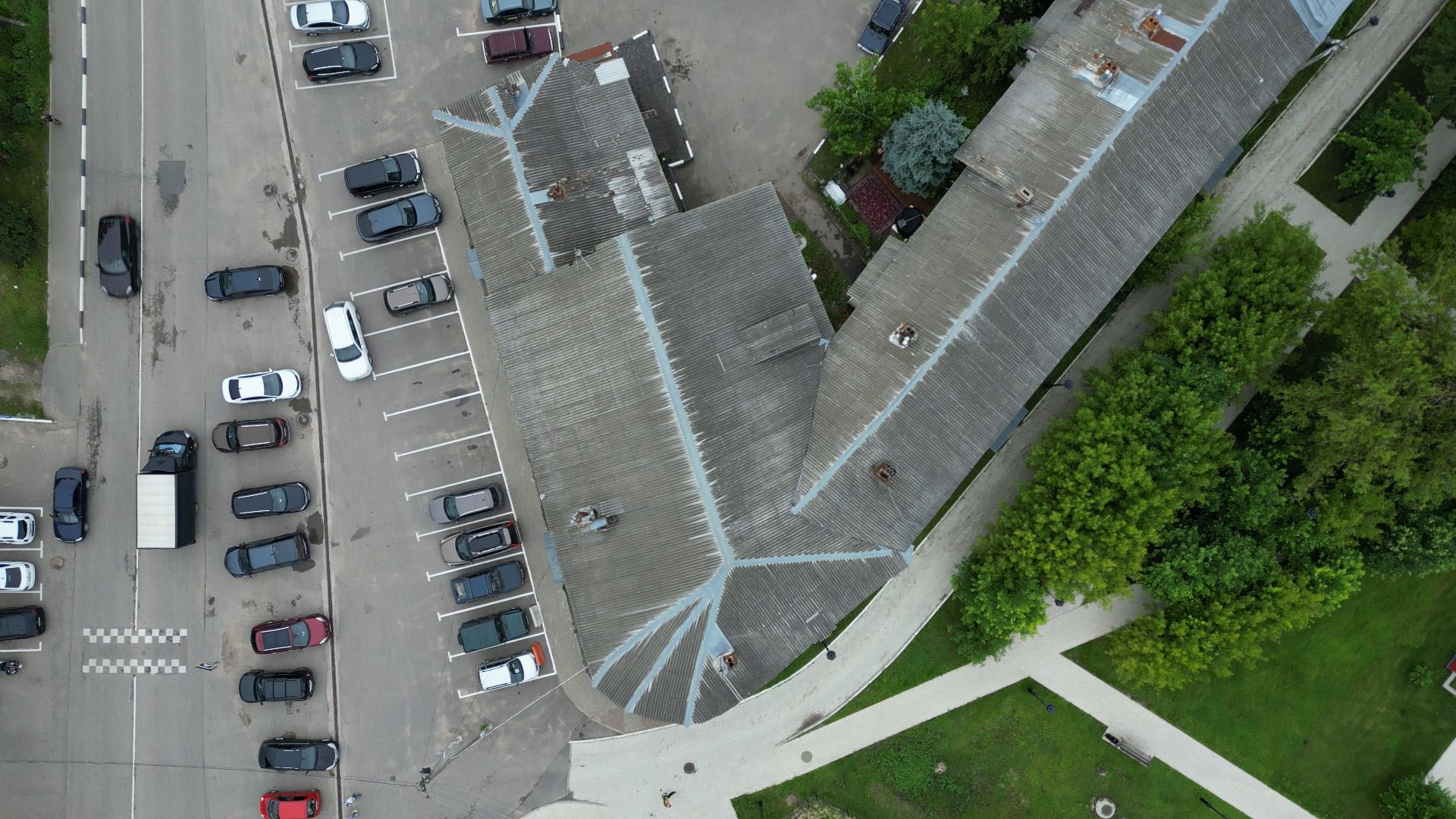 видео с коптера, верея, благоустройство, реставрация,