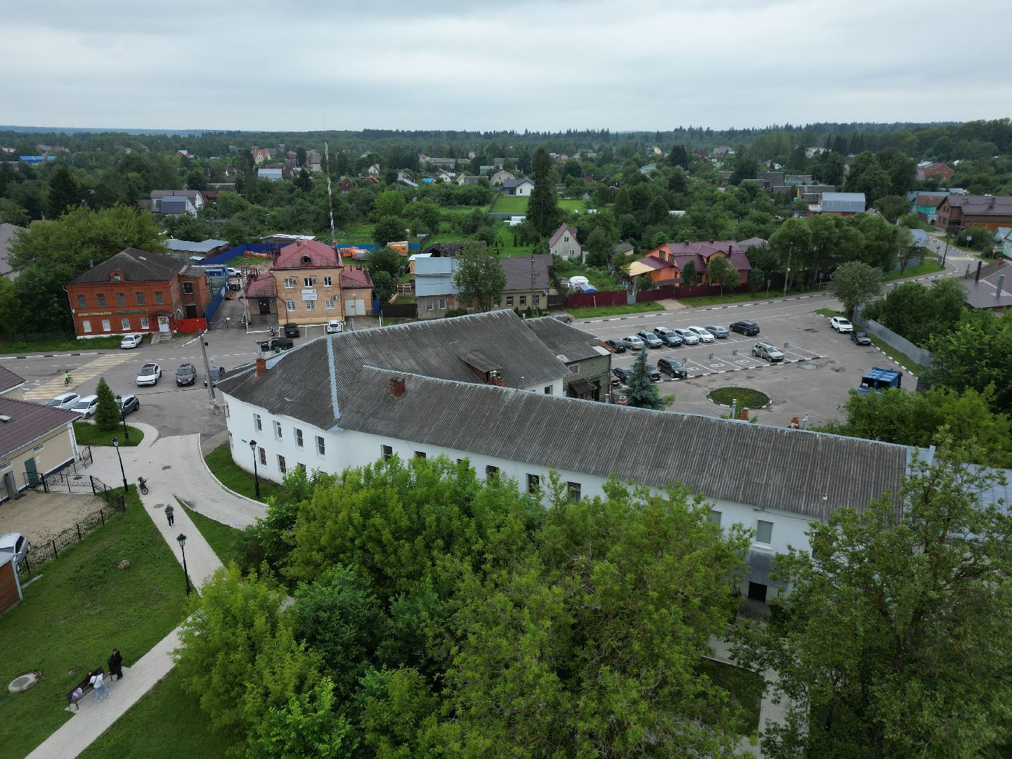 видео с коптера, верея, благоустройство, реставрация,