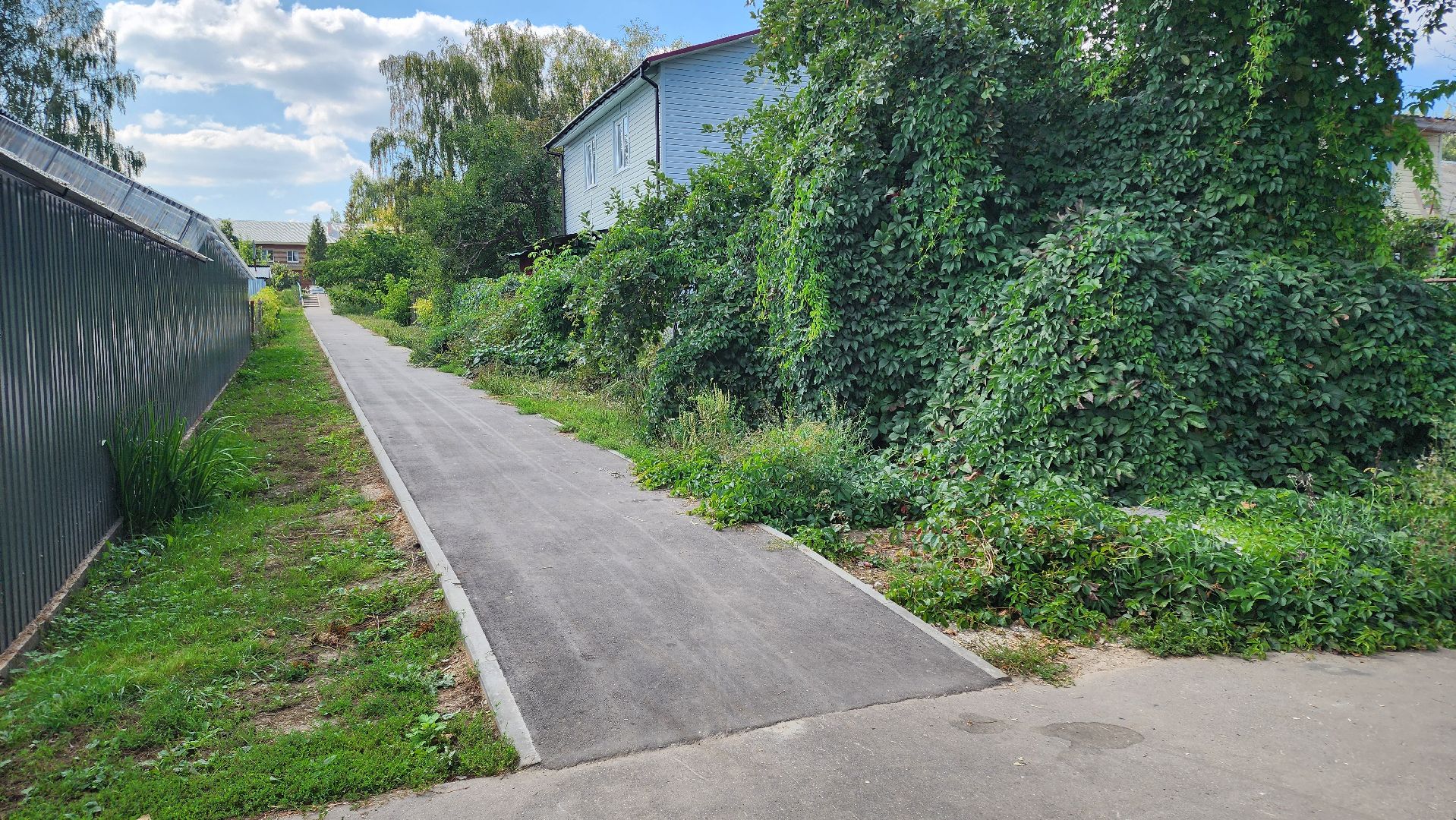 кашира, народная тропа, тротуар, корыстово,