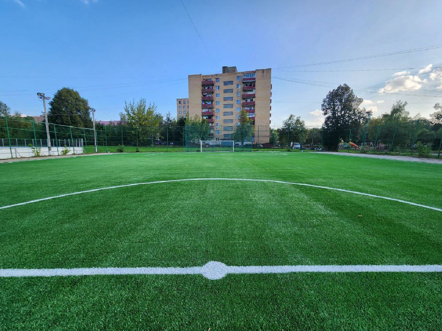 можайск, можайский городской округ, подмосковье, ремонт, футбольное поле, спорт, ремонт футбольного поля, спортивная школа,