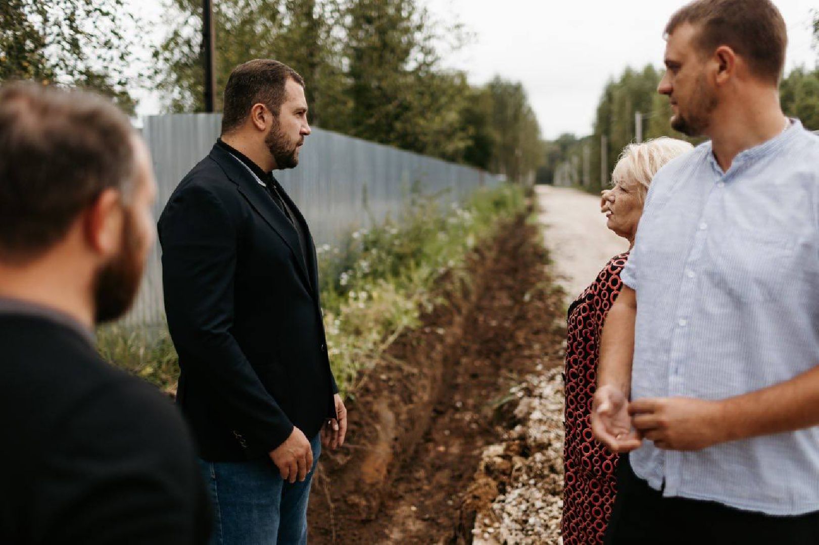 Чехов, поселок Мещерское, улица Кленовая, строительство дороги, дорожный ремонт, участки многодетных семей, глава округа михаил собакин,