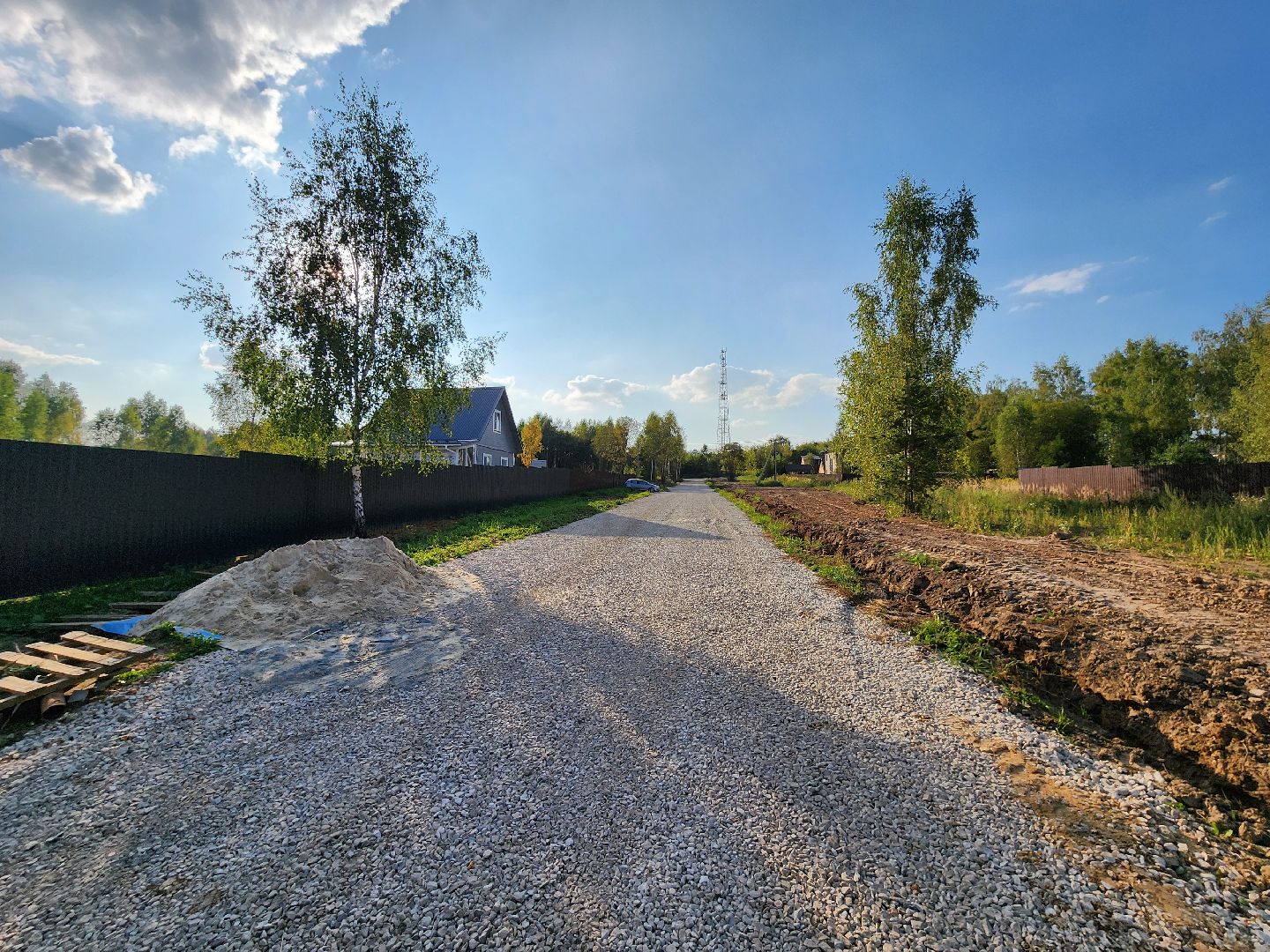 Чехов, поселок Мещерское, улица Кленовая, строительство дороги, дорожный ремонт, участки многодетных семей, глава округа михаил собакин,