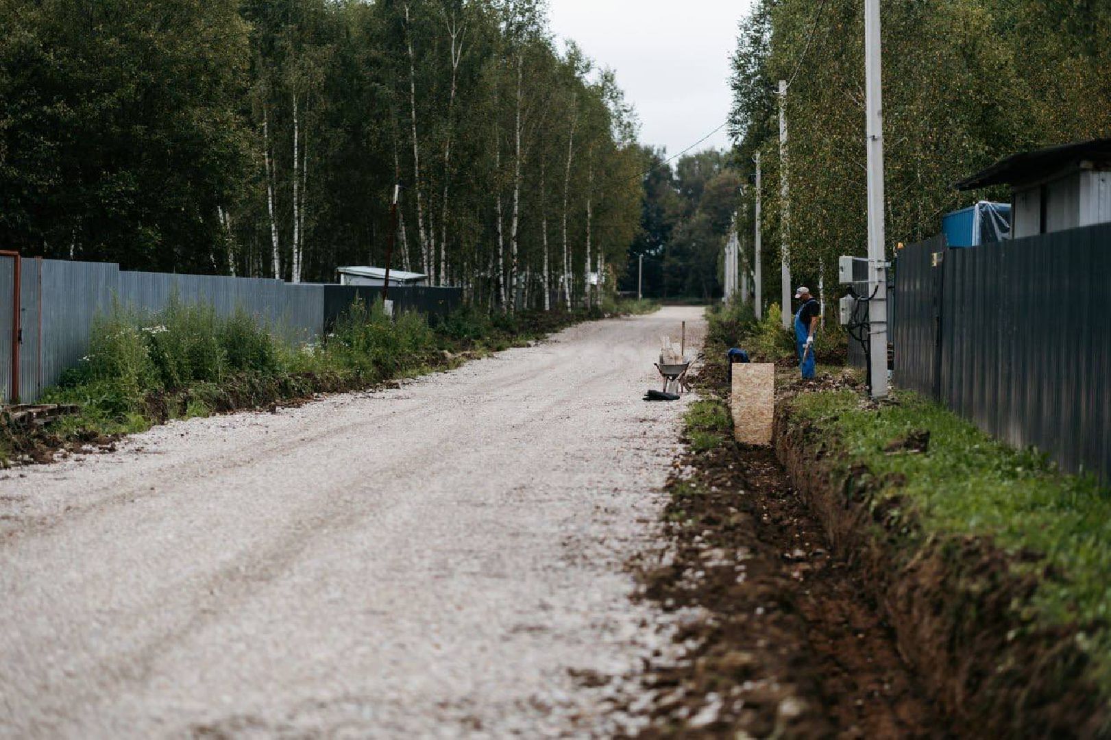 Чехов, поселок Мещерское, улица Кленовая, строительство дороги, дорожный ремонт, участки многодетных семей, глава округа михаил собакин,