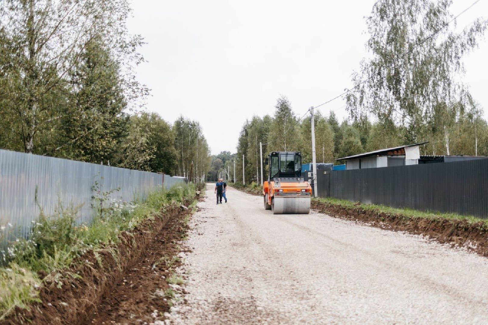 Чехов, поселок Мещерское, улица Кленовая, строительство дороги, дорожный ремонт, участки многодетных семей, глава округа михаил собакин,