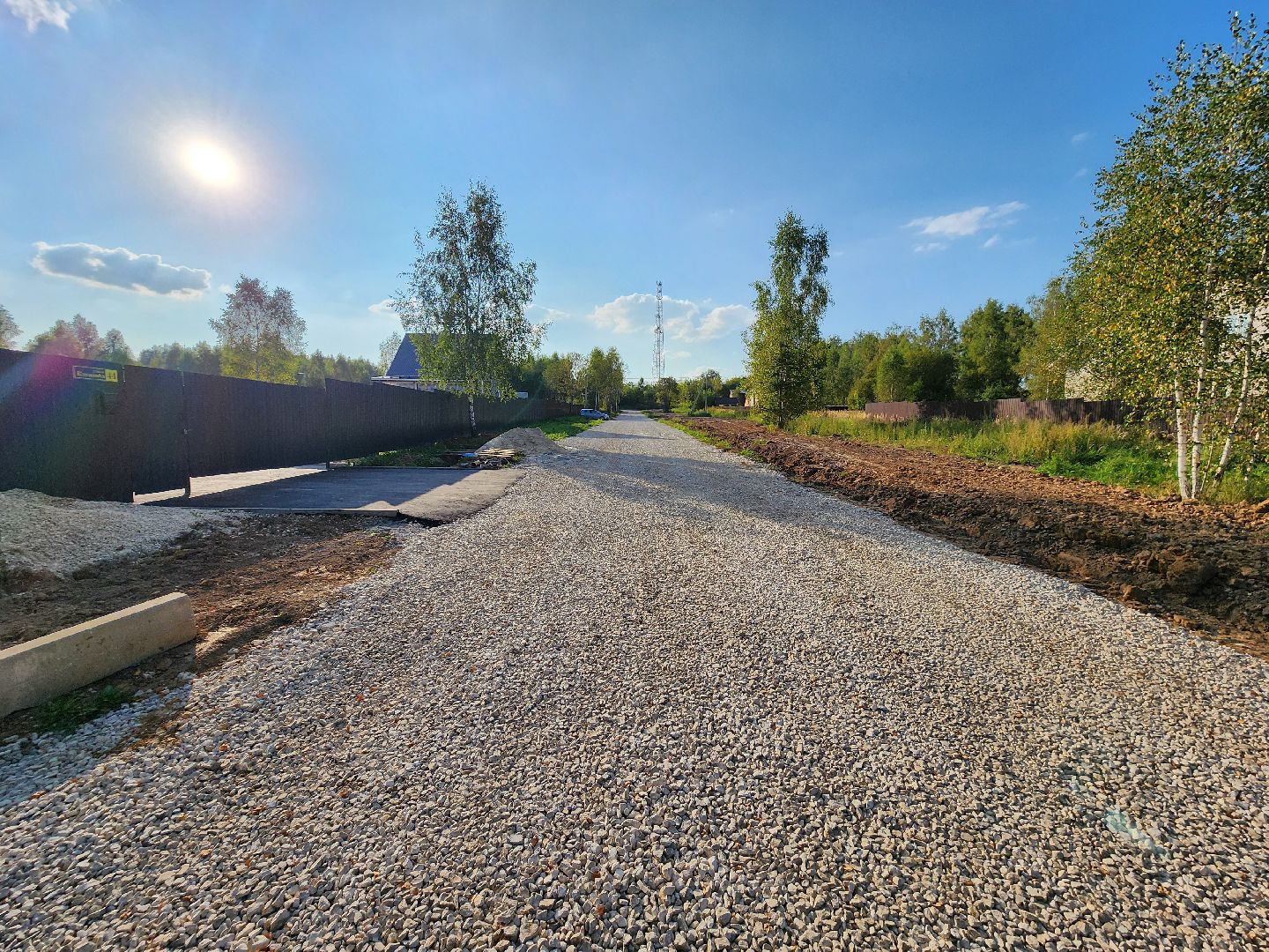 Чехов, поселок Мещерское, улица Кленовая, строительство дороги, дорожный ремонт, участки многодетных семей, глава округа михаил собакин,